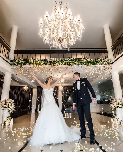 a wedding at vogue ballroom